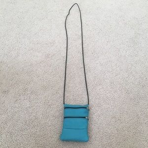 Great Bags Small Cyan Cross Body Purse